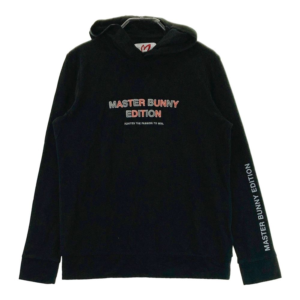 サイズ 1 MASTER BUNNY EDITION マスターバニーエディション 2025年 フード 長袖Tシャツ 起毛 ブラック系 ゴルフウェア レディース ストスト