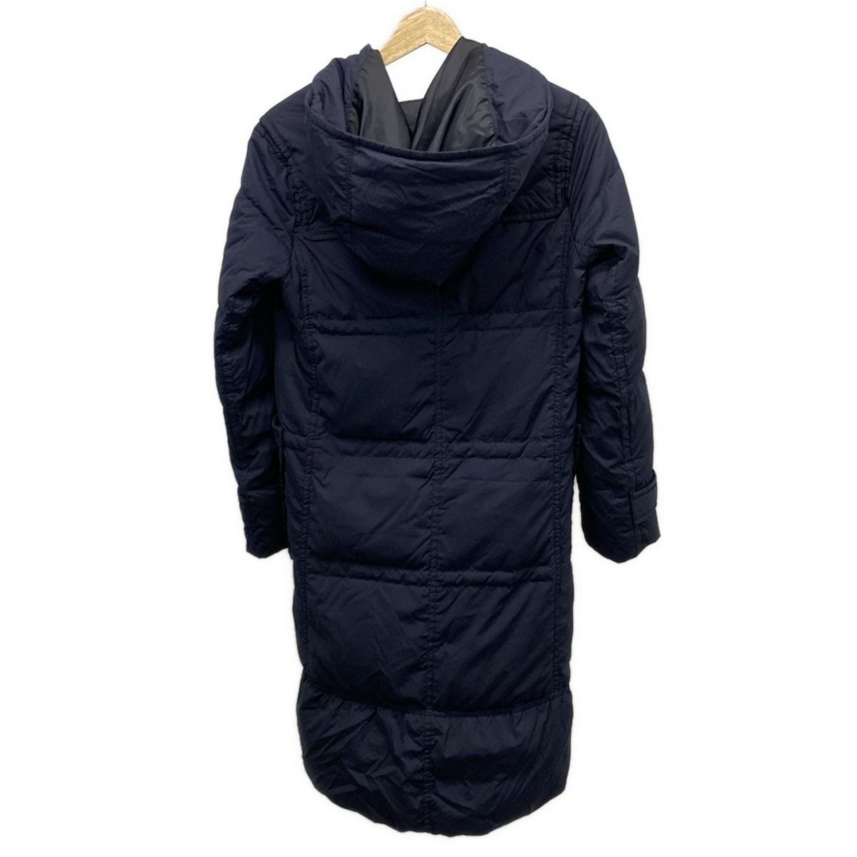 プラステ レディース ロングダウンベスト ネイビー Sサイズ PLST