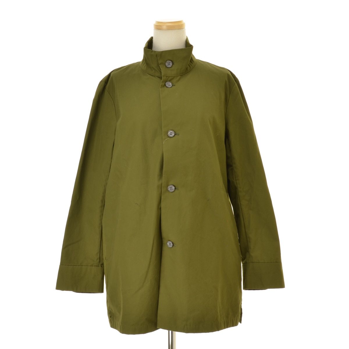 SOUSOU】スタンドカラーショートコート - メルカリ