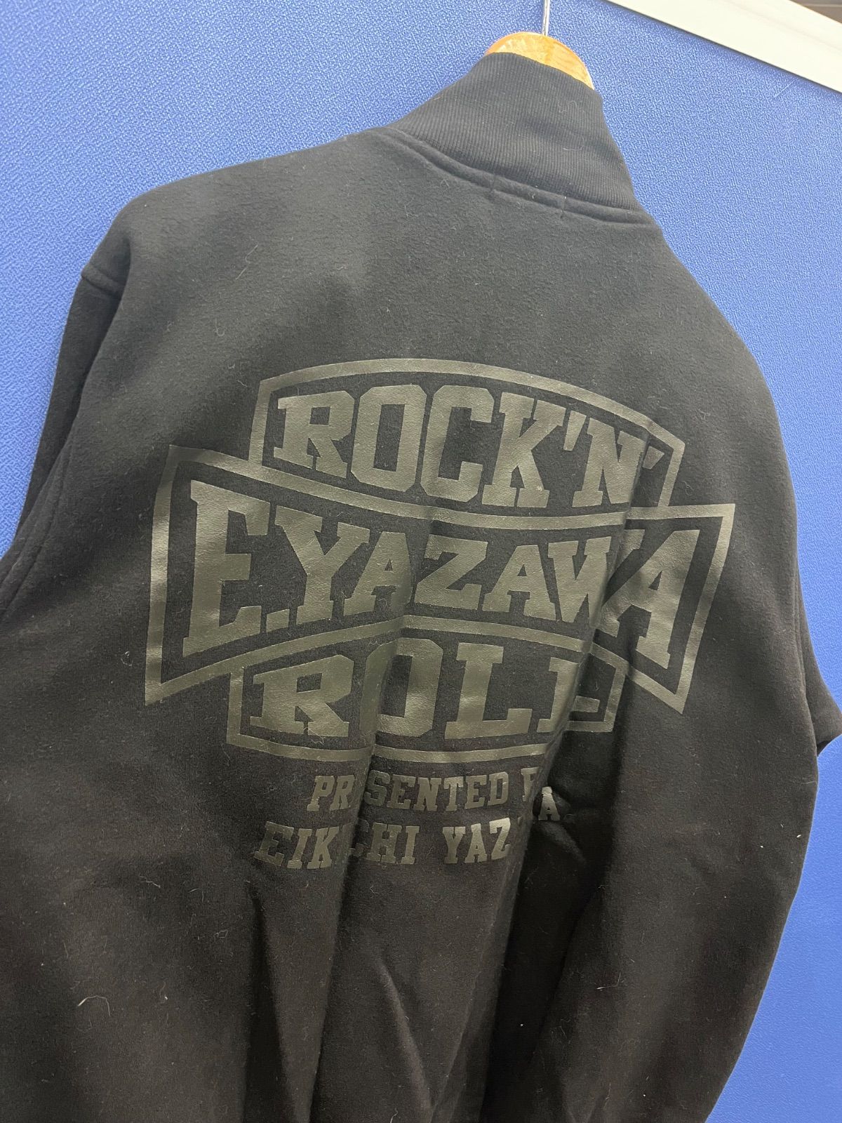 □【希少】E.YAZAWA ロックンロール ジップアップ スウェット ブラック