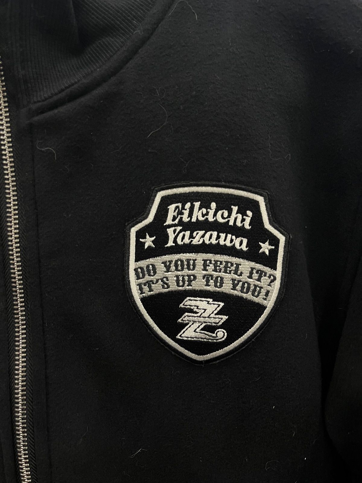 □【希少】E.YAZAWA ロックンロール ジップアップ スウェット ブラック