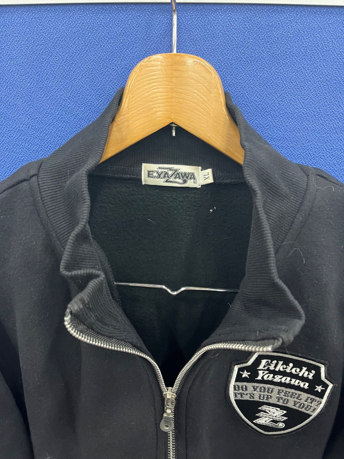 □【希少】E.YAZAWA ロックンロール ジップアップ スウェット ブラック