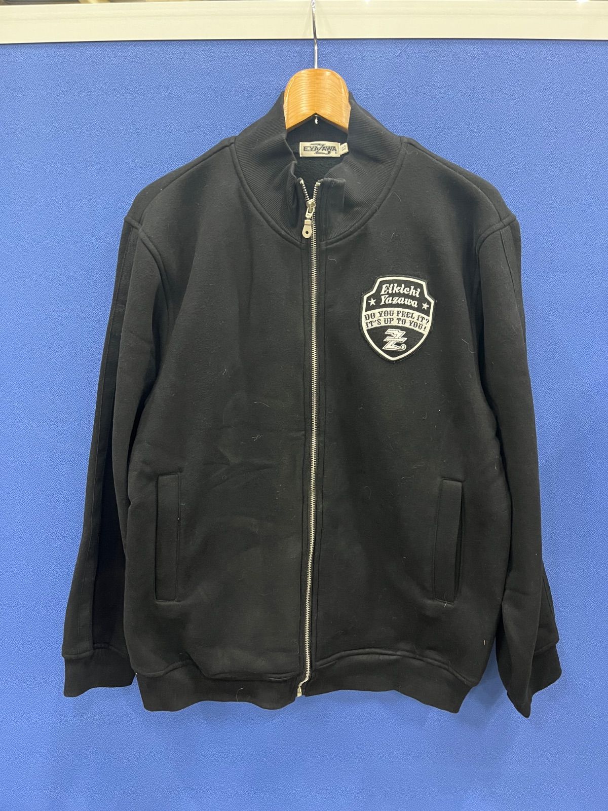 □【希少】E.YAZAWA ロックンロール ジップアップ スウェット ブラック