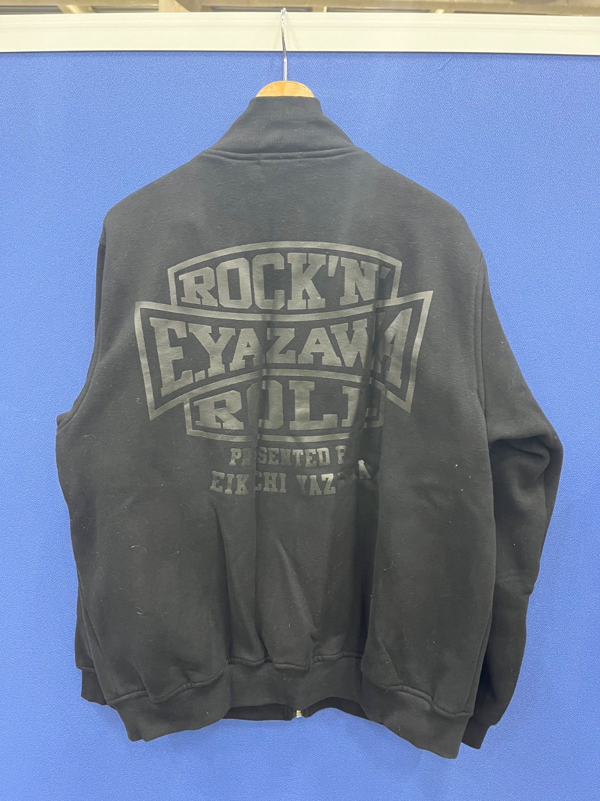 □【希少】E.YAZAWA ロックンロール ジップアップ スウェット ブラック