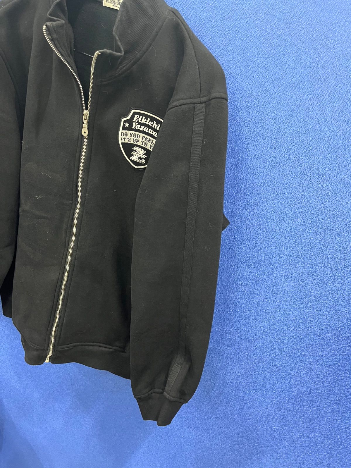□【希少】E.YAZAWA ロックンロール ジップアップ スウェット ブラック