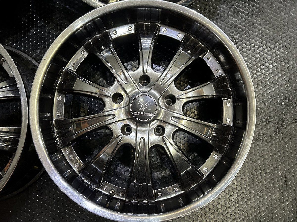 Black Diamond ブラックダイヤモンド 社外ホイール 22インチ 4本 50 ランクル200 100等 VHP 156