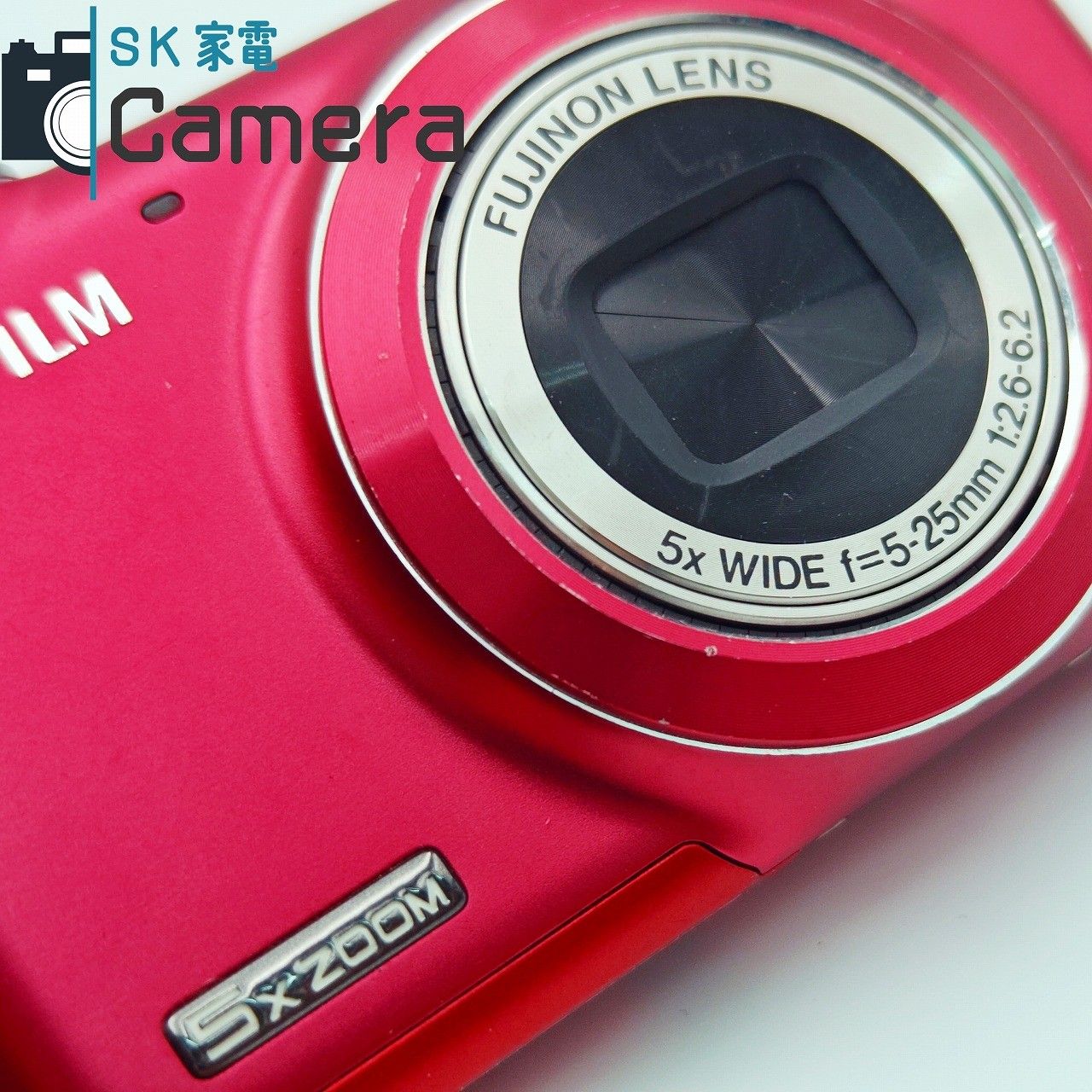 中古】 FUJIFILM FINEPIX JX コンパクトデジタルカメラ 赤 富士