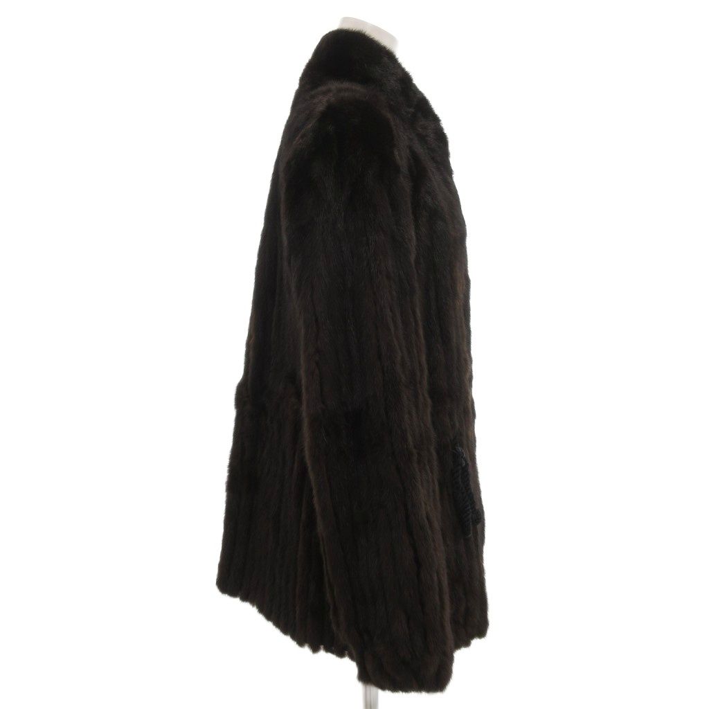 サガミンク SAGA MINK 銀サガ ファーコート ミンク 毛皮 S ハーフ丈