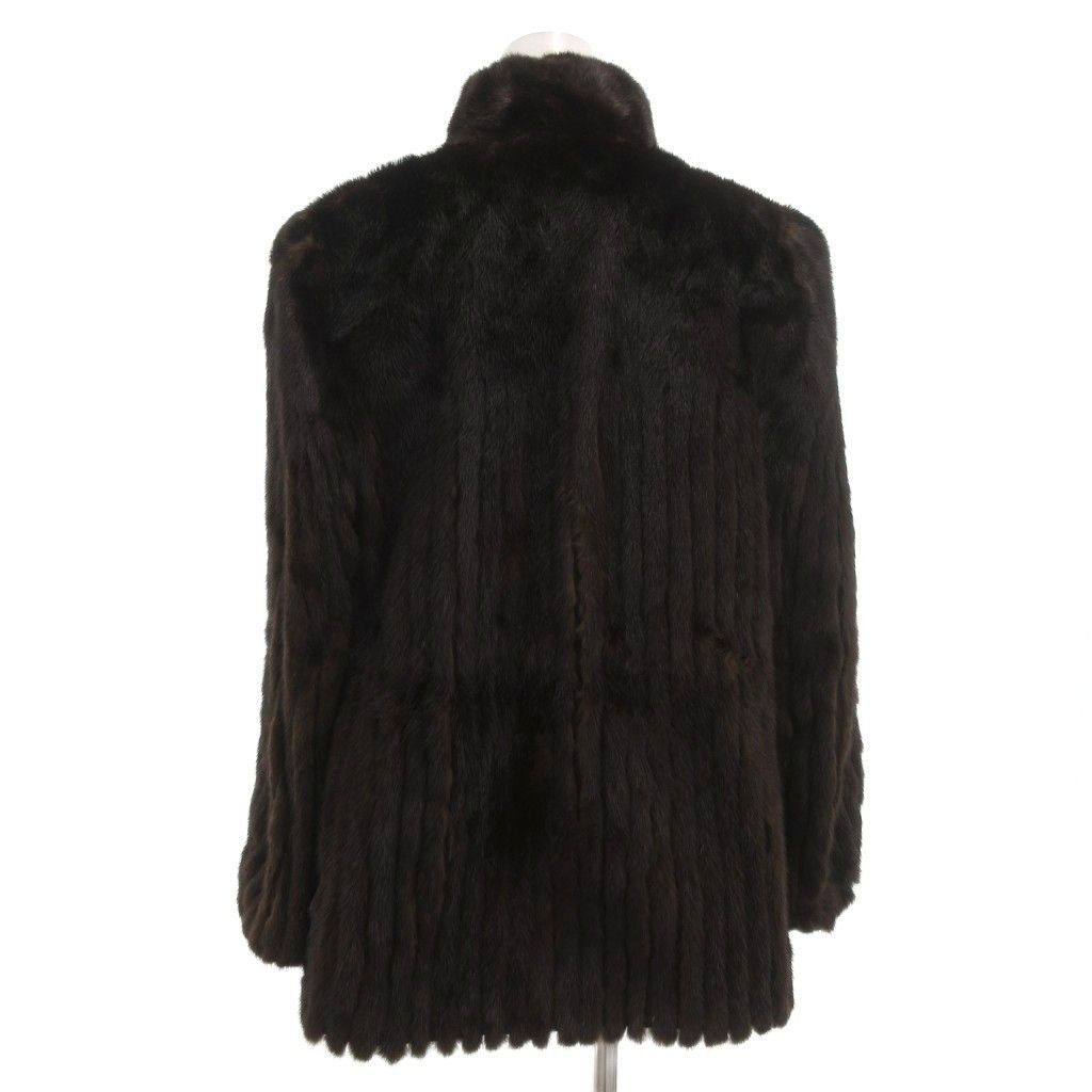 サガミンク SAGA MINK 銀サガ ファーコート ミンク 毛皮 S ハーフ丈