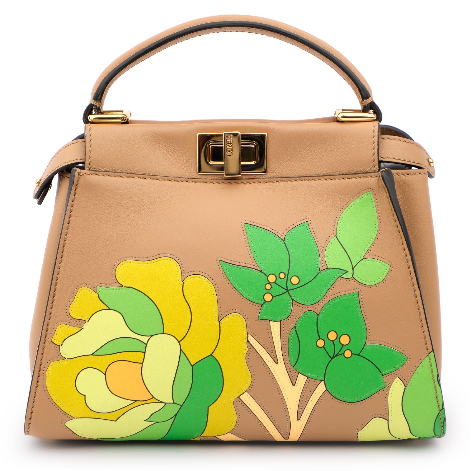 中古】【美品】フェンディ ミニピーカブー レザー 2WAYハンドバッグ