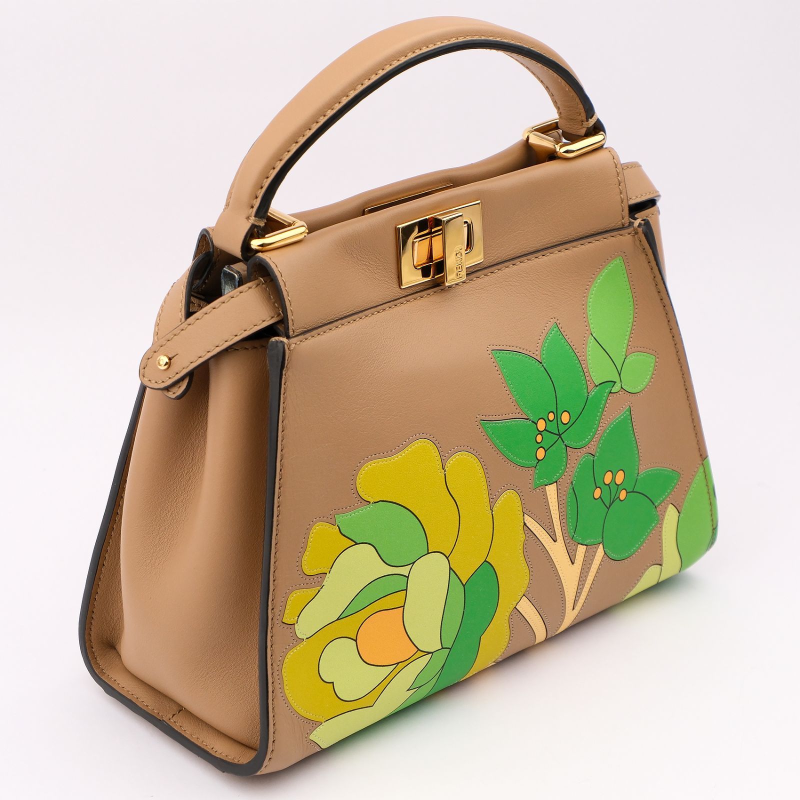 【山Ｐ】FENDI フェンディ 2WAバッグ ピーカブーミニ ベージュ ピーカブー ミニ レザー ベージュ | Fendi