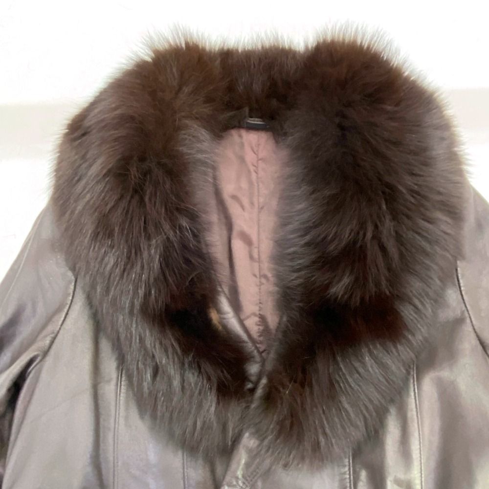 03wm22793 JULIAN Partina ジュリアンパルティーナ レザーロングコート