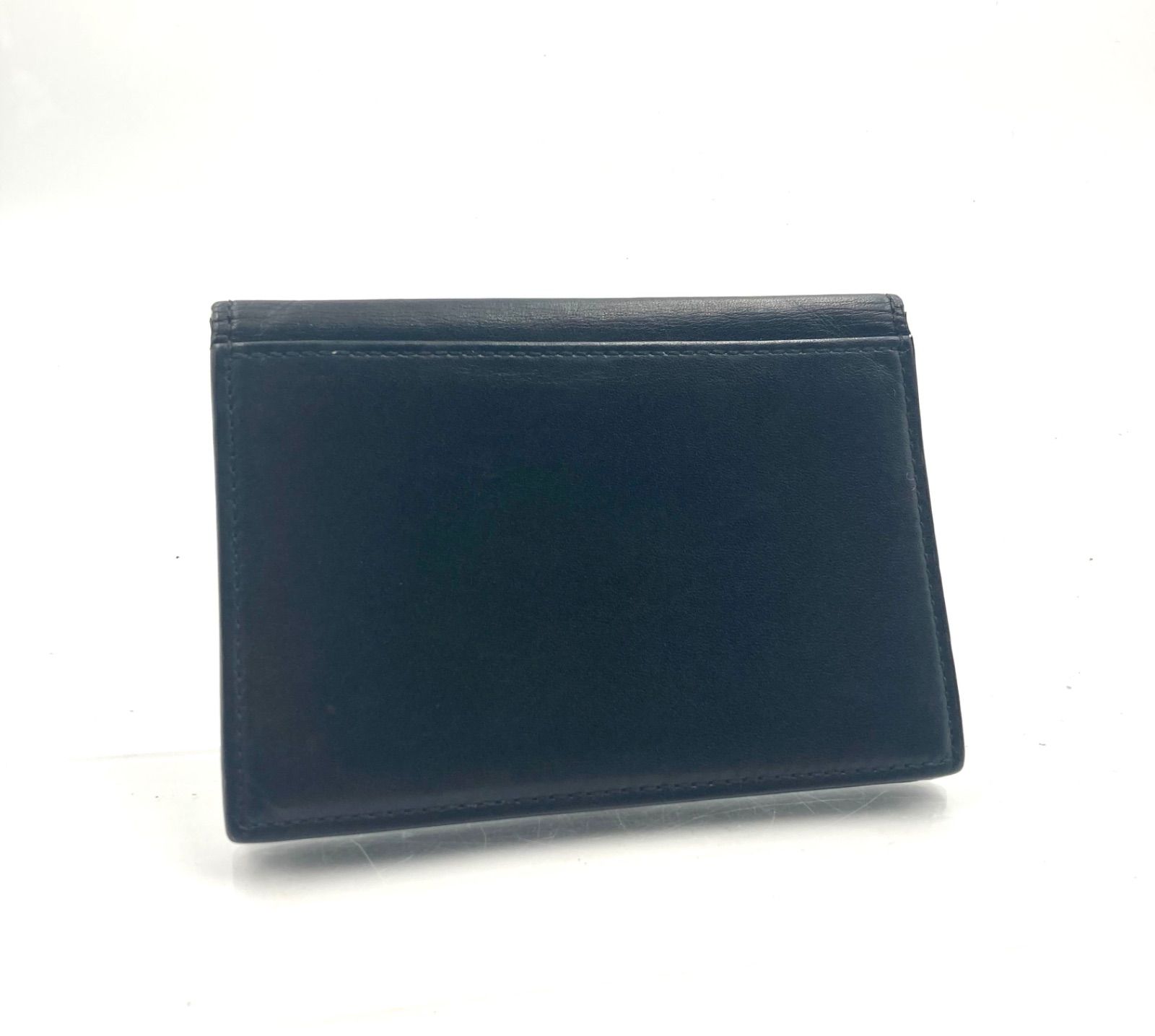 美品‼️SAINT LAURENT ネイビー　名刺入れ SAINT LAURENT 中古美品 サンローラン 名刺入れ 361730 カードケース