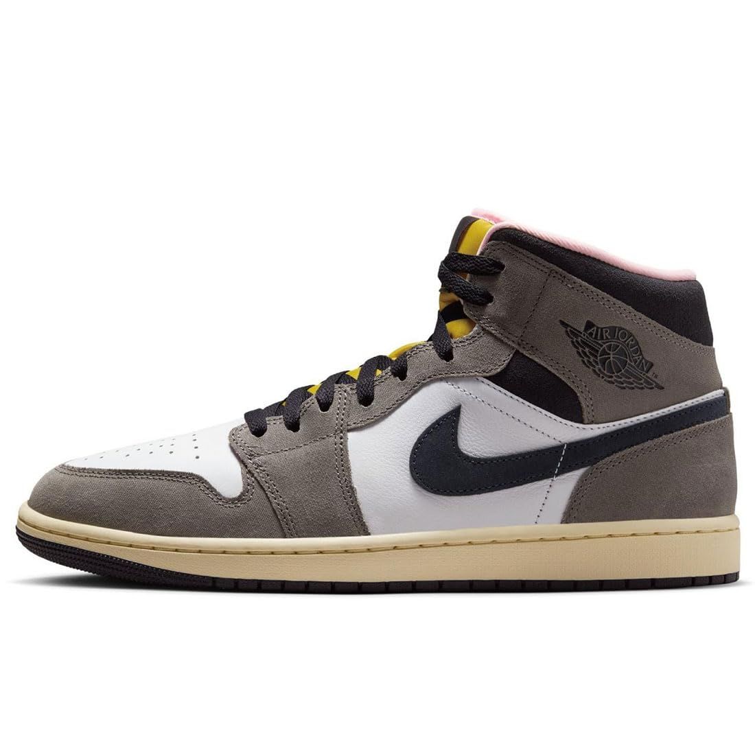 ナイキ エア ジョーダン 1 ミッド SE AIR JORDAN MID ホワイト グレー ブラック HQ 2011-100 26.5 cm