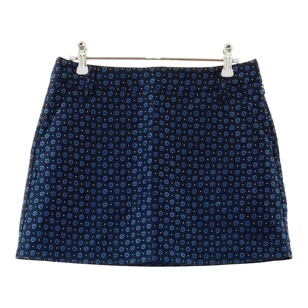 サイズ 0 JACK BUNNY ジャックバニー 263-6134518 インナー付 スカート 総柄 ネイビー系 ゴルフウェア レディース ストスト