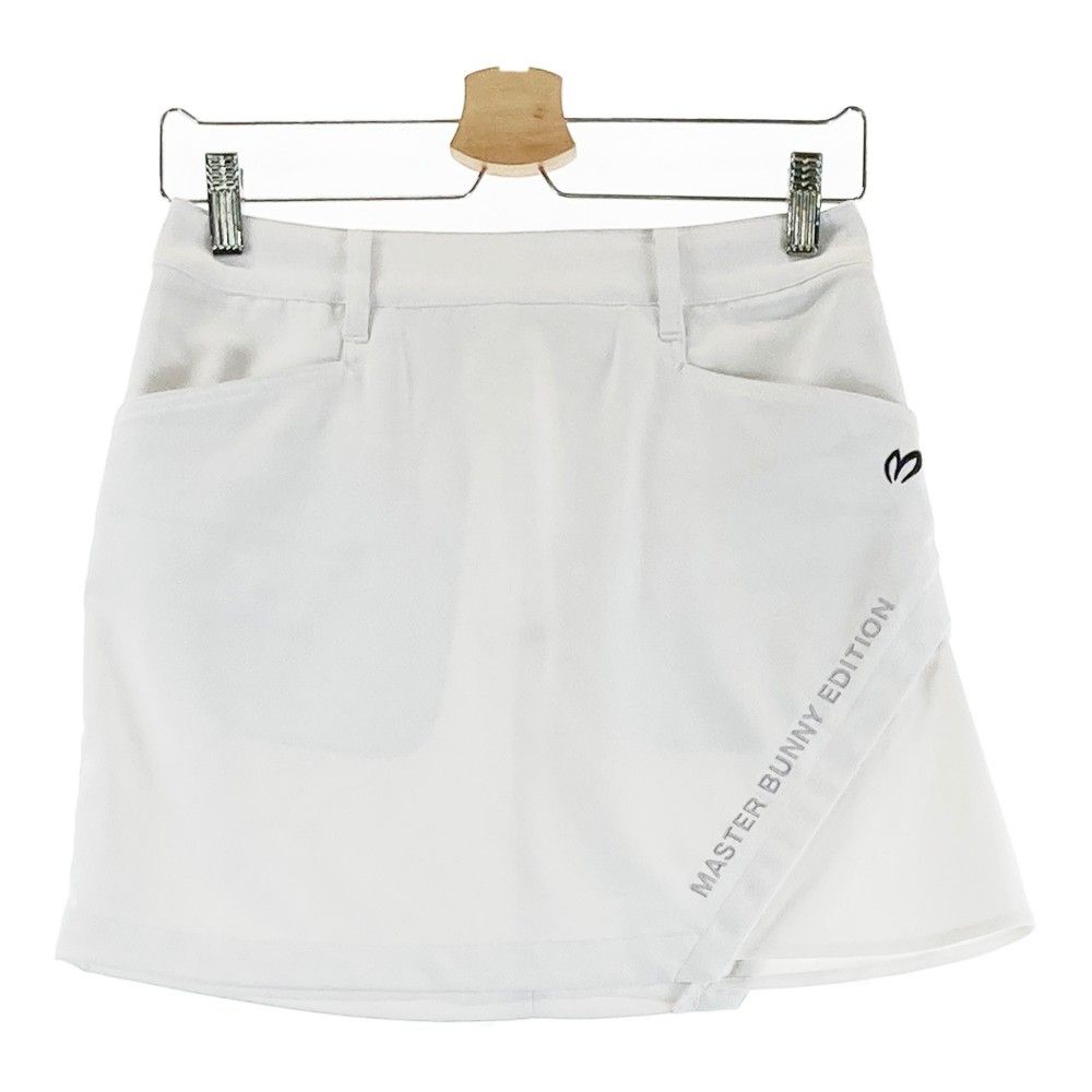 サイズ 0 MASTER BUNNY EDITION マスターバニーエディション モデル ストレッチ スカート ホワイト系 ゴルフウェア レディース ストスト