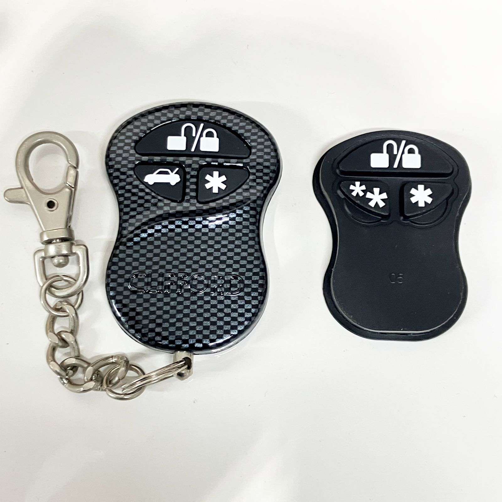 クリフォード G 5 904065 3ボタン チェロリモコン カーボン柄 DEI キーフォブ リモート カーセキュリティ