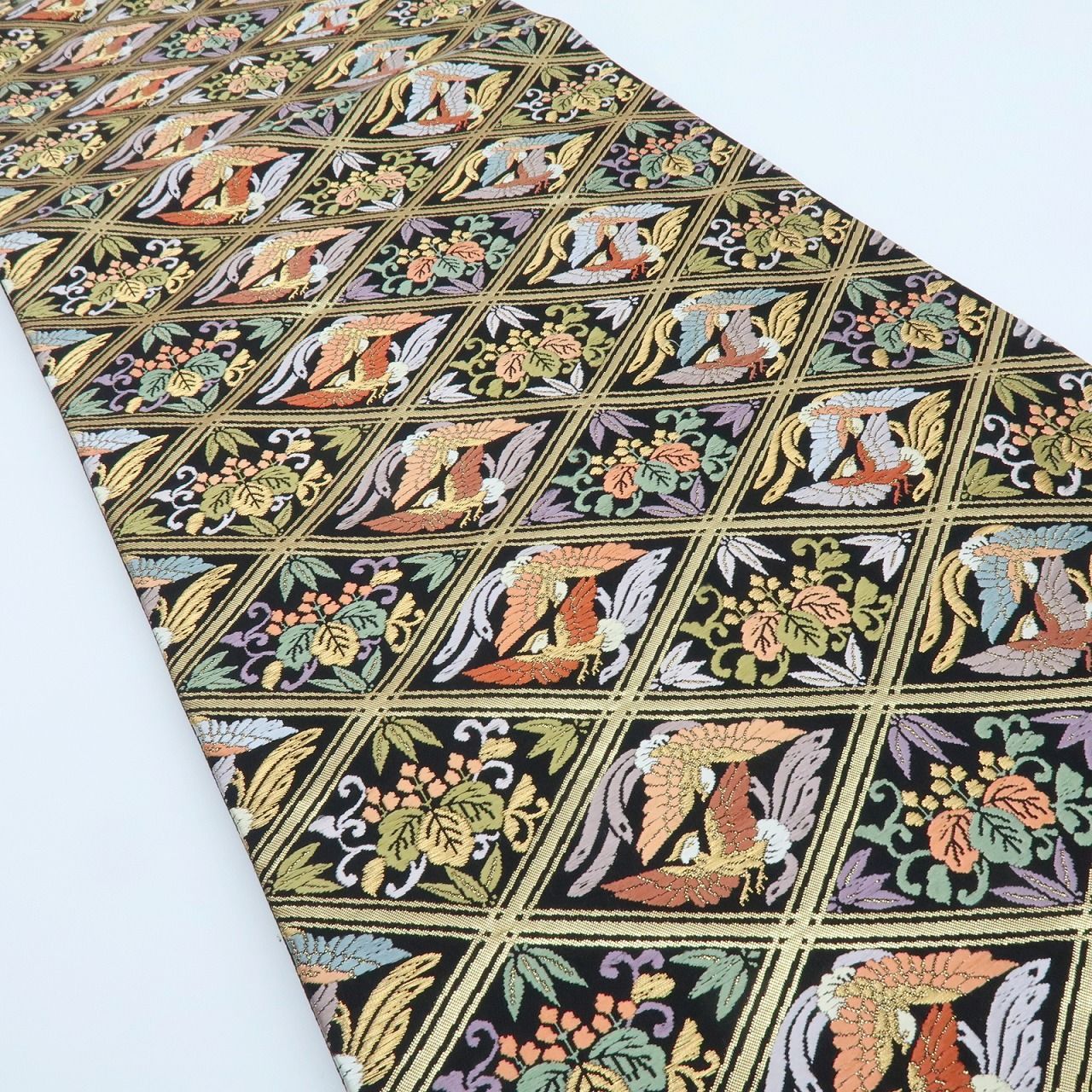 百華❀O-184◇新品 正絹 着物 五三の桐 鳳凰 袋帯 単品 - メルカリ