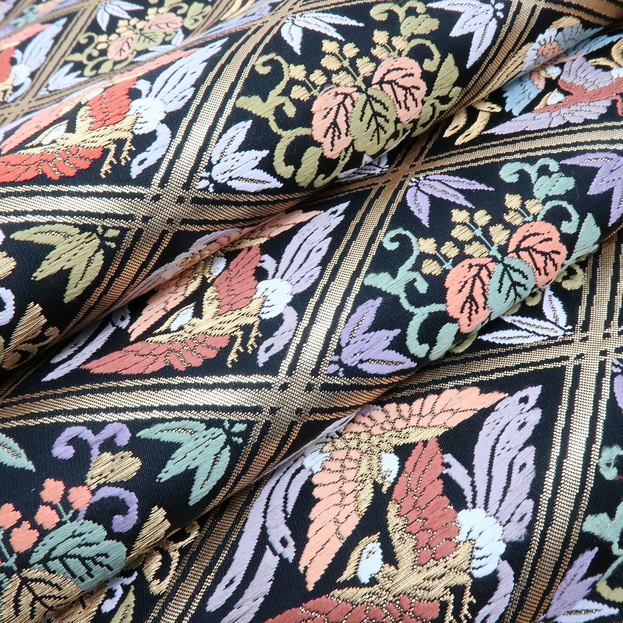 百華❀O-184◇新品 正絹 着物 五三の桐 鳳凰 袋帯 単品 - メルカリ