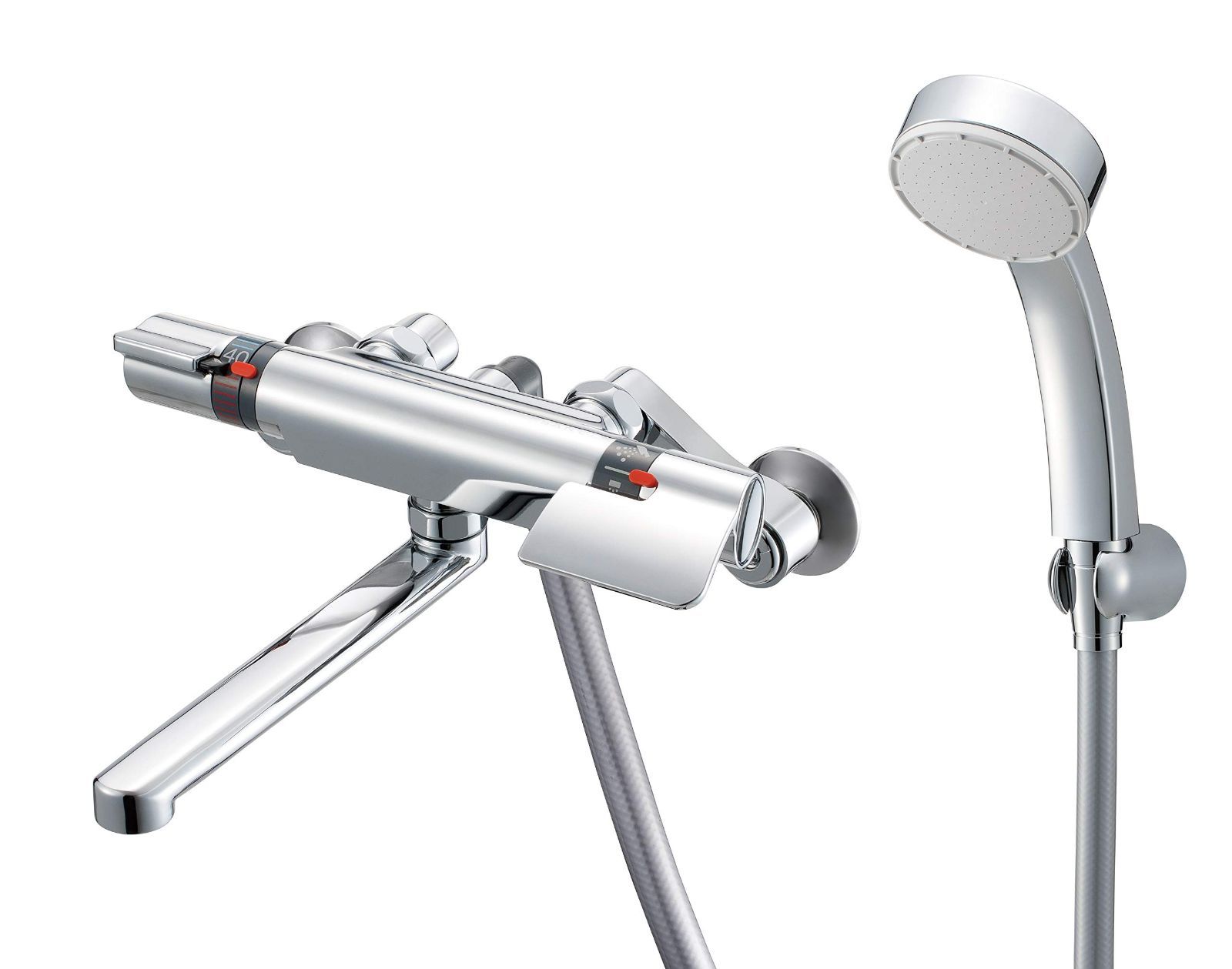 サーモシャワー混合栓 メッキ 断熱タイプ SANEI サンエイ SK 181 AD 13 EC シルバー