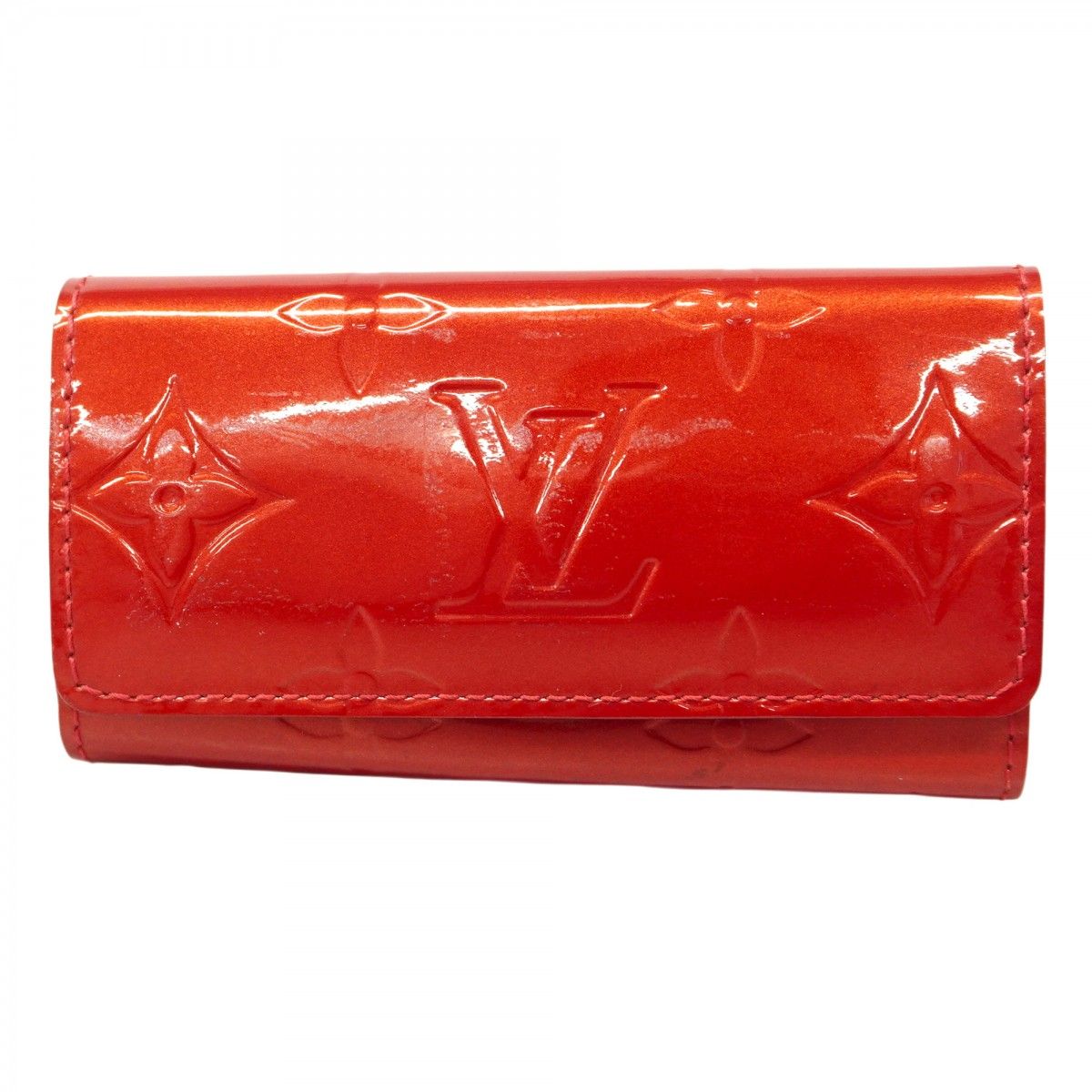 5 pb 1962 ルイヴィトン キーケース ヴェルニ ミュルティクレ4 M 91976 ポムダムール レディース