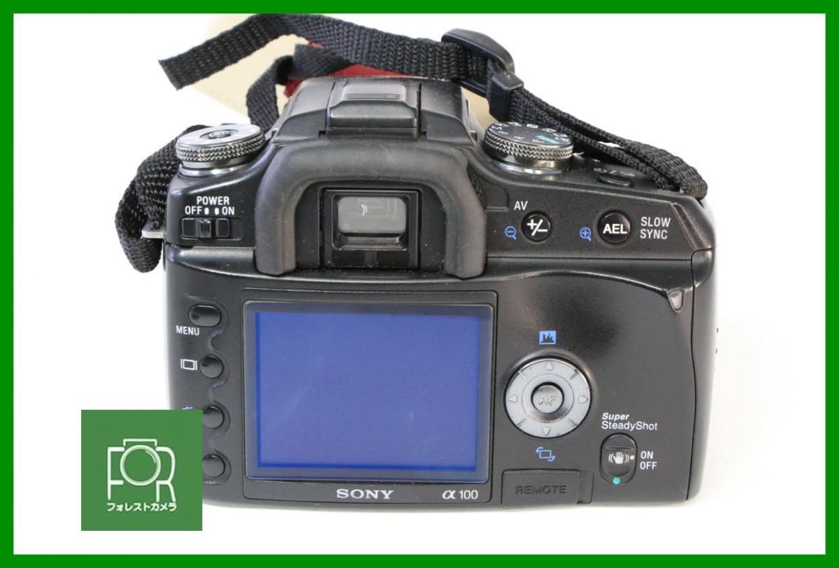 ☆美品☆ SONY ソニー α100 ボディ ブラック DSLR-A100 デジタル一眼 