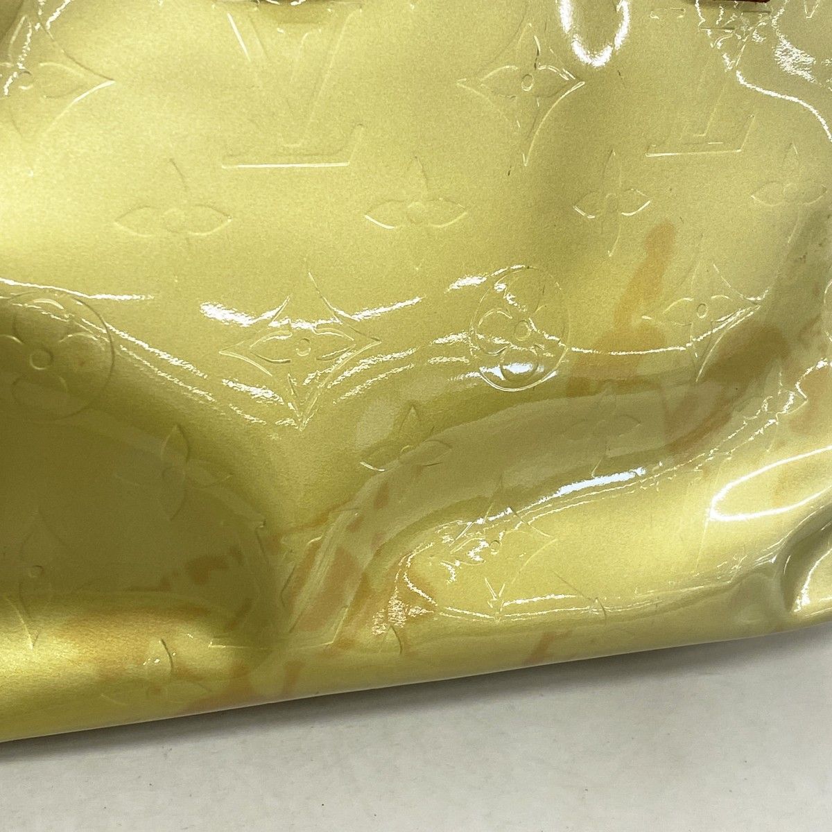 5pb1707】ルイヴィトン ハンドバッグ ヴェルニ リードPM M91145 グリ