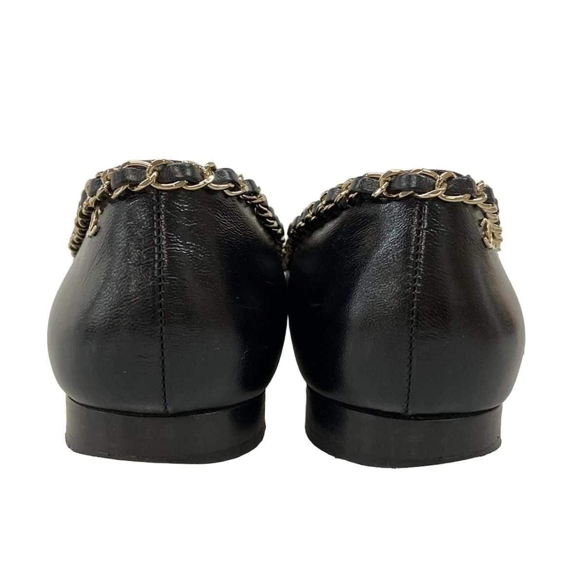 CHANEL(シャネル) フラットシューズ 38 C レディース - G35389 黒