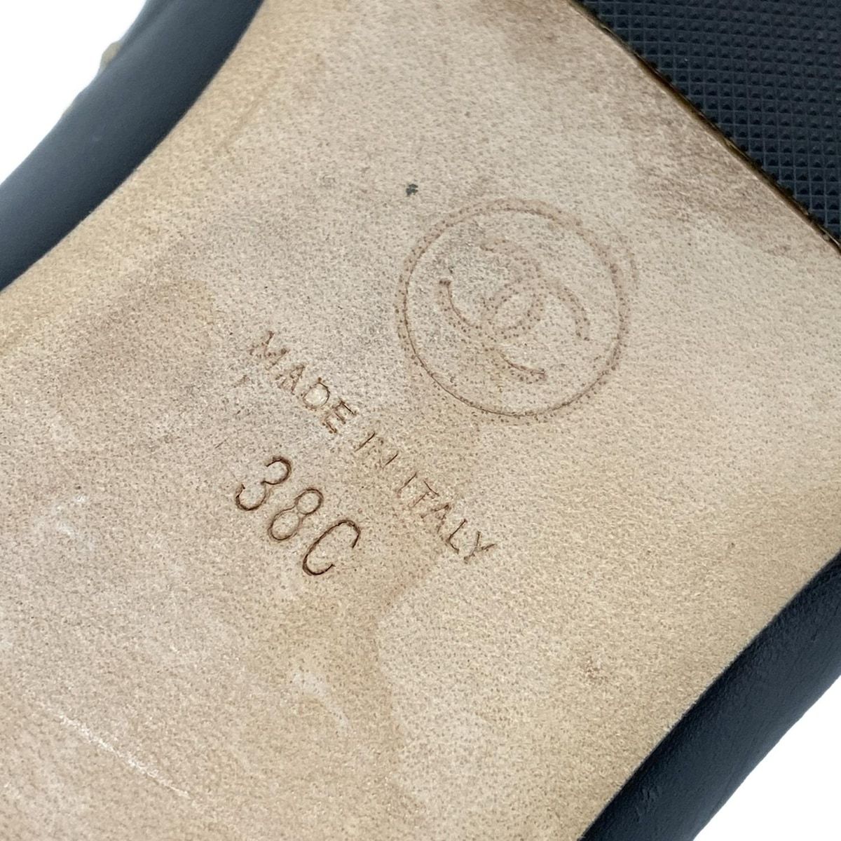 黒×ゴールド チェーン|アウトソール張替済