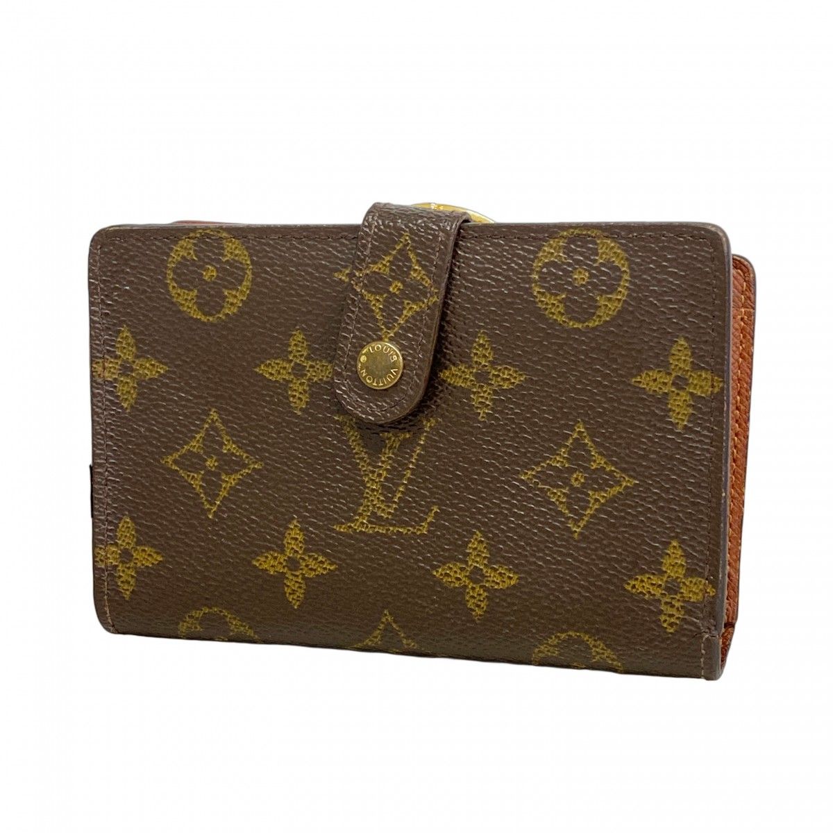 ☆激安☆ ルイヴィトン　ヴィエノワ　モノグラム　ブラウン　茶色　新型モデル ルイ ヴィトン◎ヴィエノワ モノグラム がま口 二つ折り財布 ブラウン