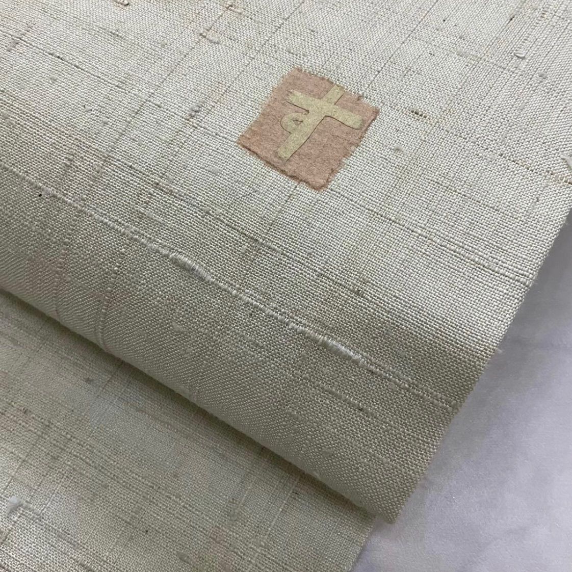 生紬の紫陽花のお洒落な九寸名古屋帯