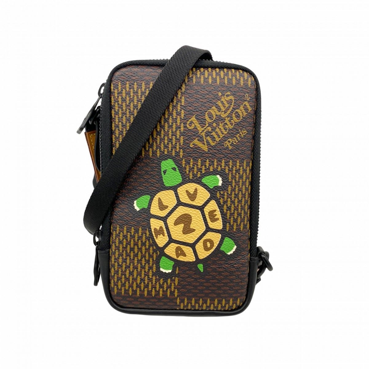 【5pb1803】ルイヴィトン ショルダーバッグ ダミエジャイアント ダブルフォンポーチ N40377 ブラウン【中古】メンズ 5pb1803】ルイヴィトン ショルダーバッグ ダミエジャイアント ダブル