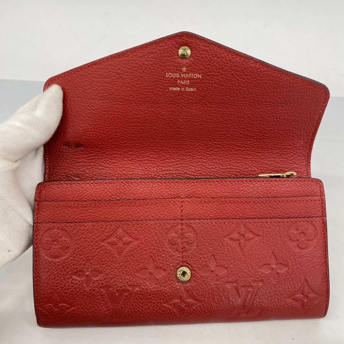 5pb1804】ルイヴィトン 長財布 モノグラム・アンプラント