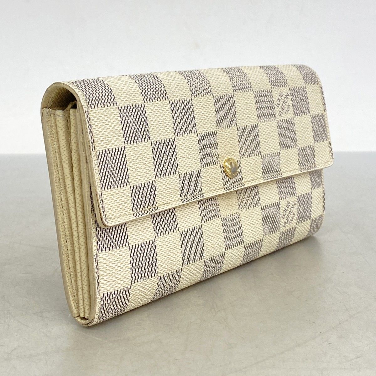 5pb1867】ルイヴィトン 長財布 ダミエ・アズール ポルトフォイユサラ