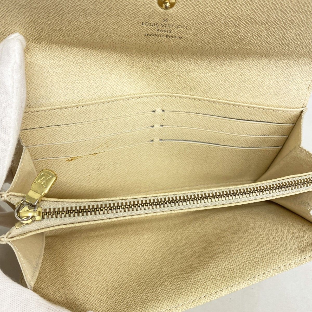 5pb1867】ルイヴィトン 長財布 ダミエ・アズール ポルトフォイユサラ