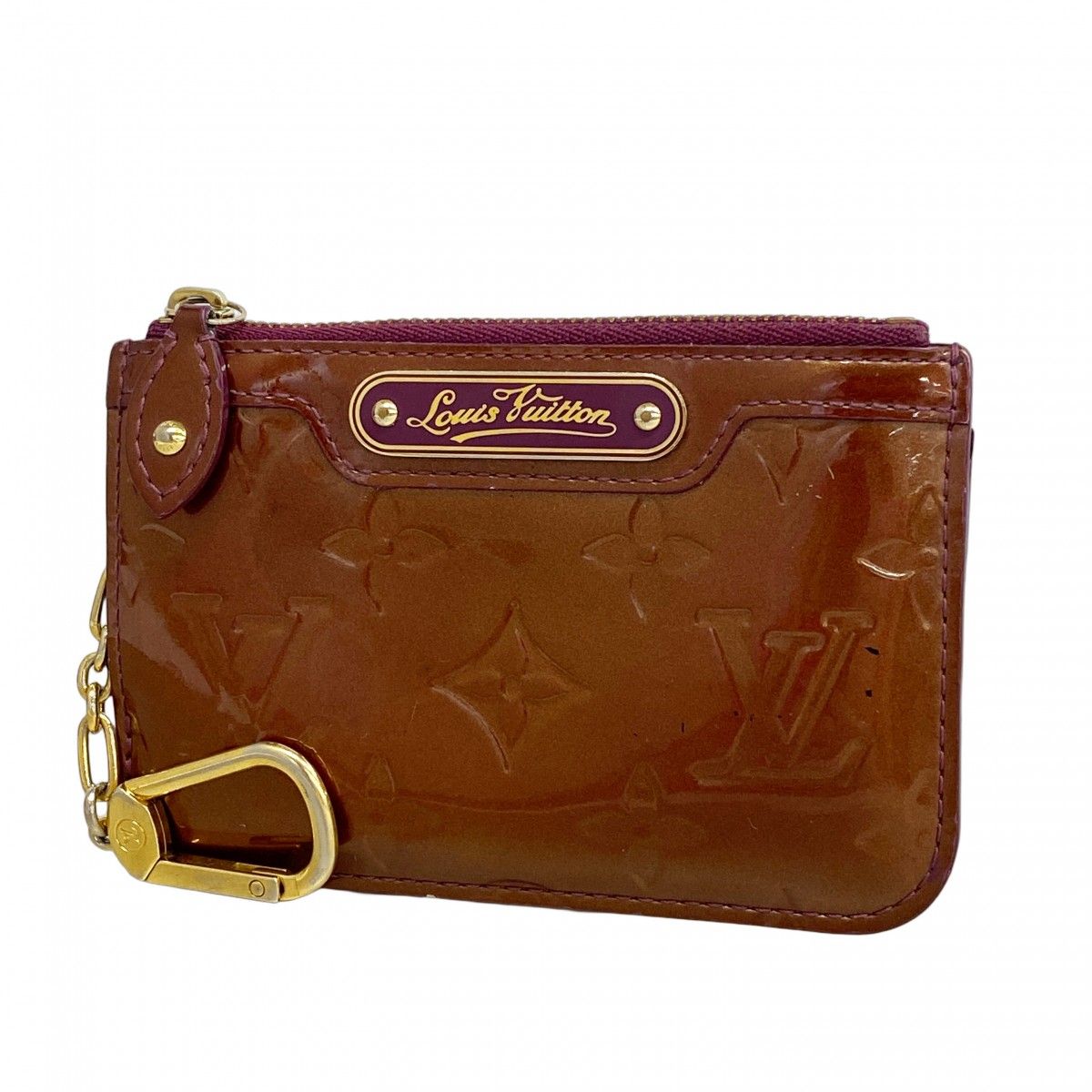 【5pb1874】ルイヴィトン ケース ヴェルニ ポシェットクレNM M93560 ヴィオレット【中古】レディース 5pb1874】ルイヴィトン コインケース ヴェルニ ポシェットクレNM