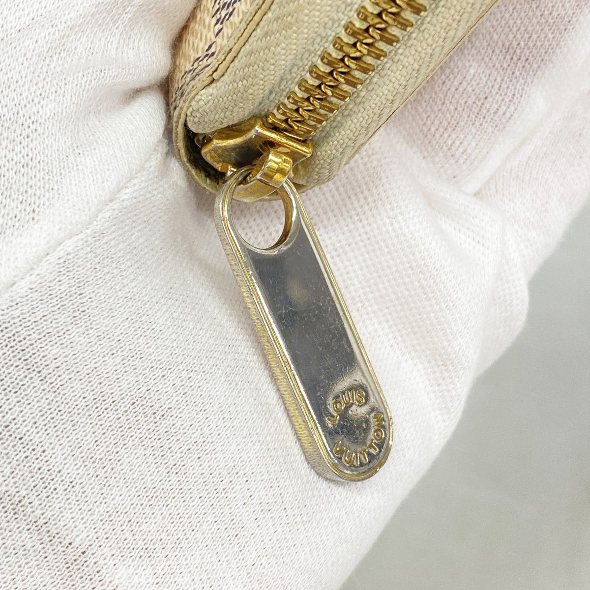 5pb1886】ルイヴィトン 長財布 ダミエ・アズール ジッピーウォレット