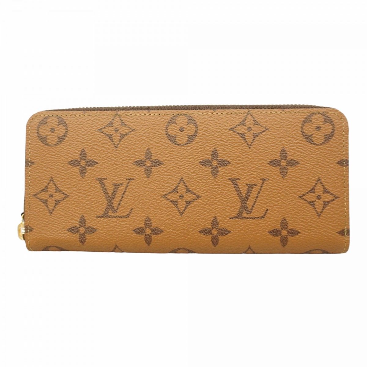 5 pb 1961 ルイヴィトン 長財布 モノグラム リバース ポルトフォイユクレマンス M 82336 ブラウン レディース