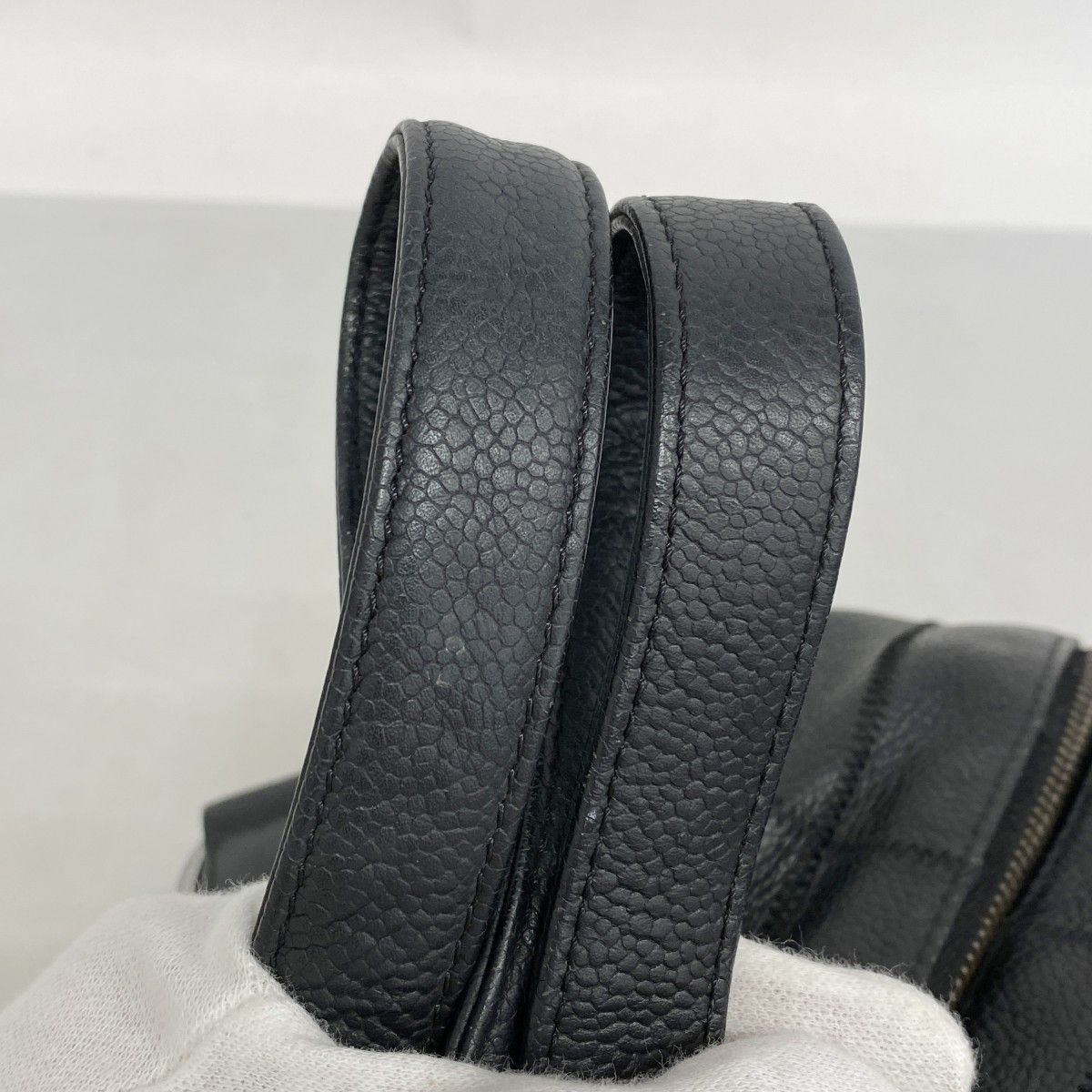 5pb1976】シャネル ショルダーバッグ チョコバー キャビアスキン