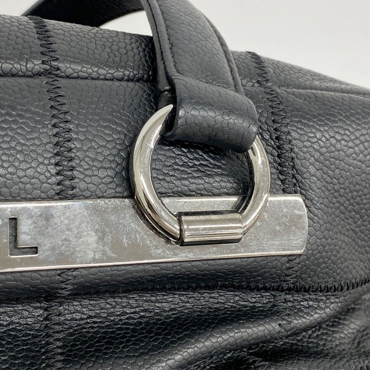 5pb1976】シャネル ショルダーバッグ チョコバー キャビアスキン