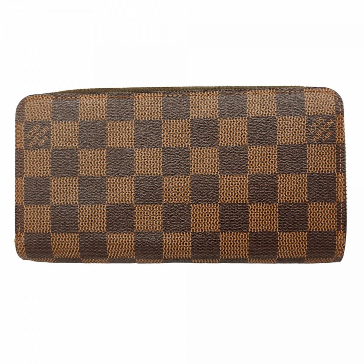 【5pb1990】ルイヴィトン 長財布 ダミエ ジッピーウォレット N60015 エベヌ【中古】レディース 5pb1990】ルイヴィトン 長財布 ダミエ ジッピーウォレット N60015