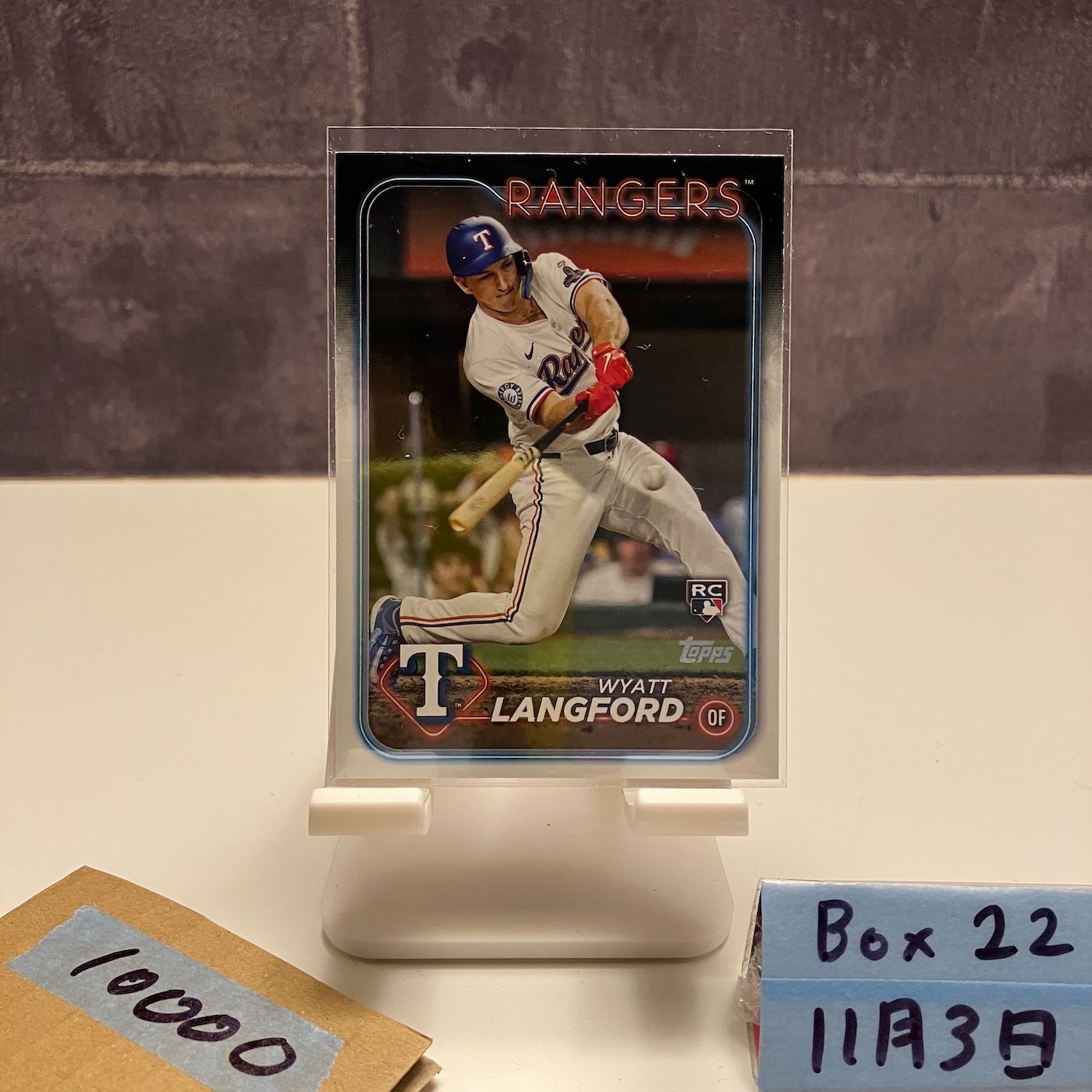 2025 Topps Wyatt Langford Texas Rangers RC ルーキー Rookie カード