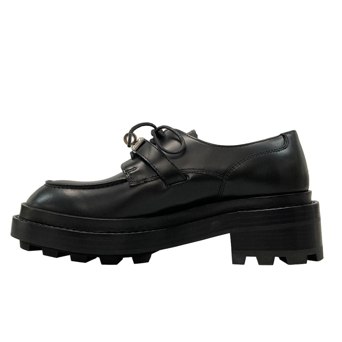 HERMES エルメス ファースト ローファー ケリー金具 HERMES(エルメス) ローファー 35 1/2 レディース美品 ファースト 黒