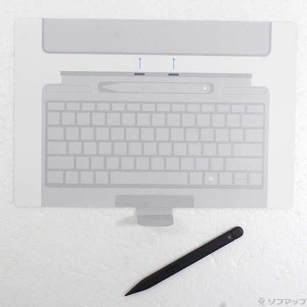 中古品〕 Surface Pro キーボード ペン収納／スリムペン付き ブラック