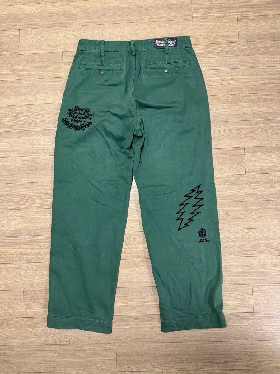 ディスイズネバーザット x グレートフルデッド 刺繍 チノパンツ M
