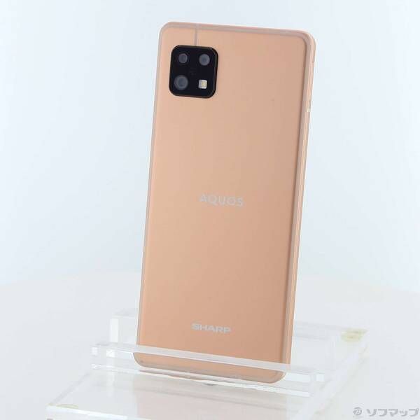 中古品〕 AQUOS sense6 128GB ライトカッパー SH-M19 SIMフリー【269