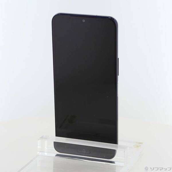 中古品〕 らくらくスマートフォン a 64GB ディープブルー FNSAA3 Y