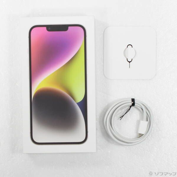 中古品〕 iPhone14 128GB スターライト MPUQ3J／A SIMフリー【344