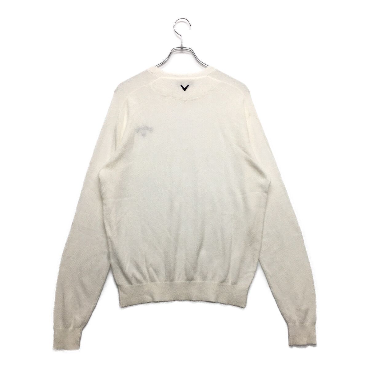中古 メンズ キャロウェイ Callaway セーター L 白 ホワイト 長袖