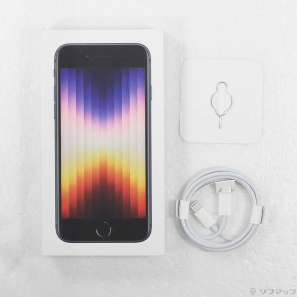 中古品〕 iPhone SE 第3世代 64GB ミッドナイト MMYC3J／A SIMフリー